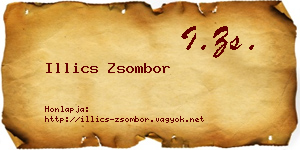 Illics Zsombor névjegykártya